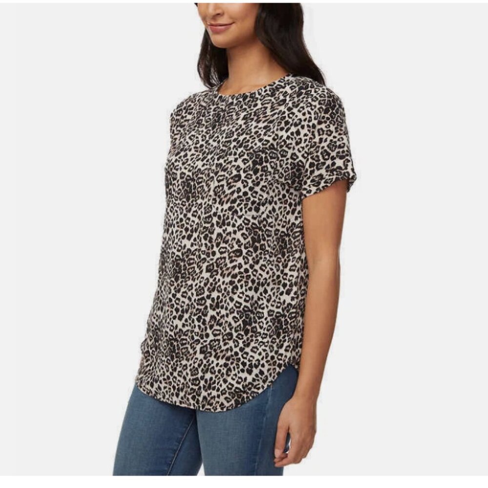 Buffalo David Bitton Womens Blouse with back keyhole Detail | Soft Leo || Small - Picture 1 of 3